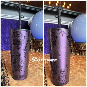 Starbucks Purple Tumbler with Straw